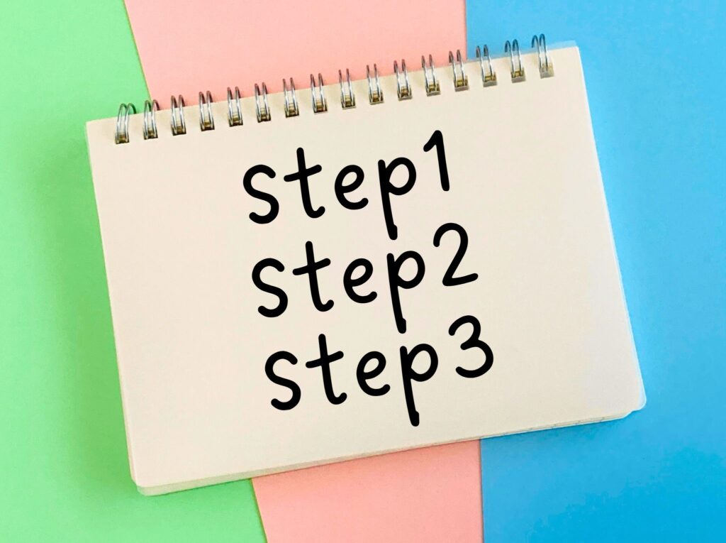 Step1, Step2, Step3