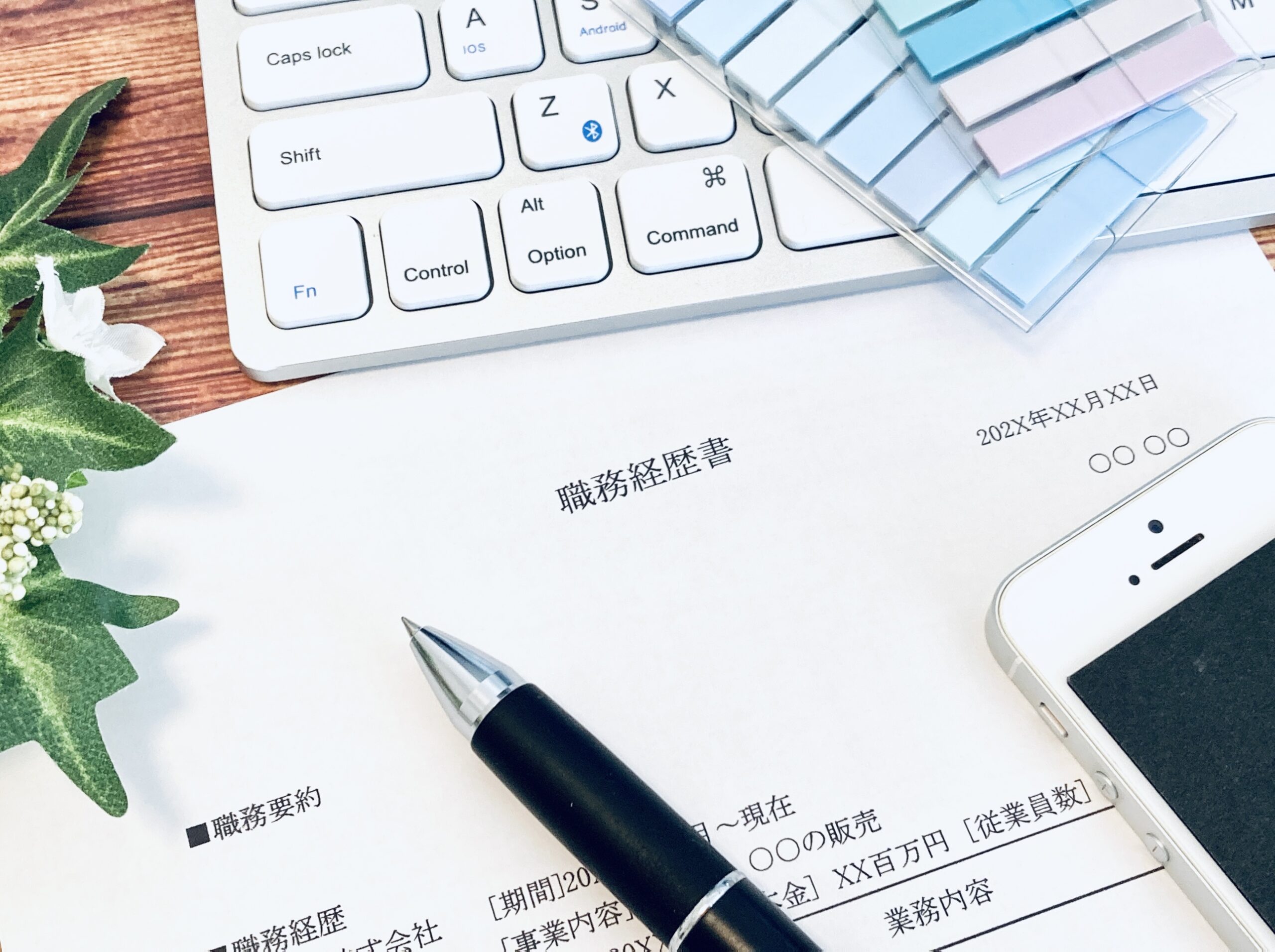 職務経歴書を作成